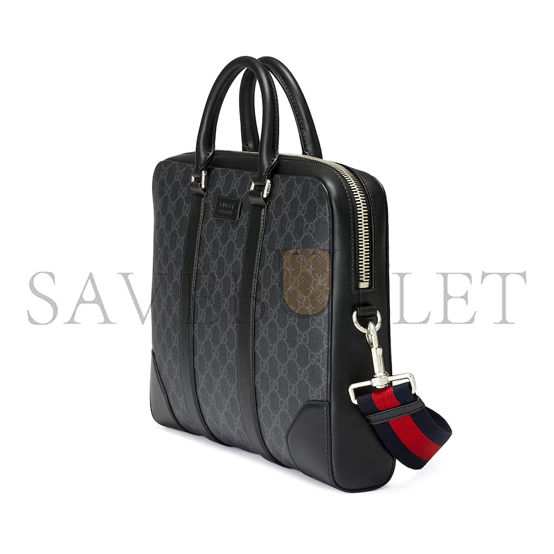 GUCCI GG BLACK BRIEFCASE 474135 (36*28*7cm) GUCCI GG BLACK BRIEFCASE 474135 (36*28*7cm)